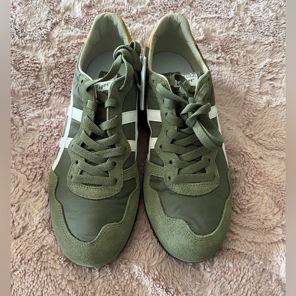 Onitsuka Tiger by Asics Green and White Sneakers